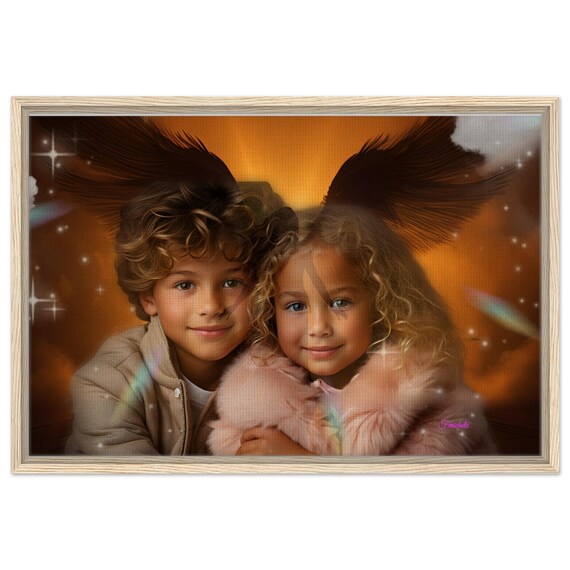 03 Framed Canvas - Angel Guardian