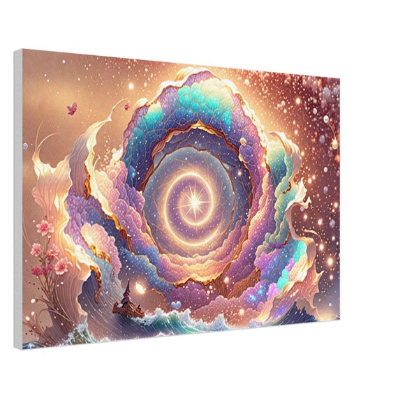 77 Canvas Print - Colorful Water Tunnel