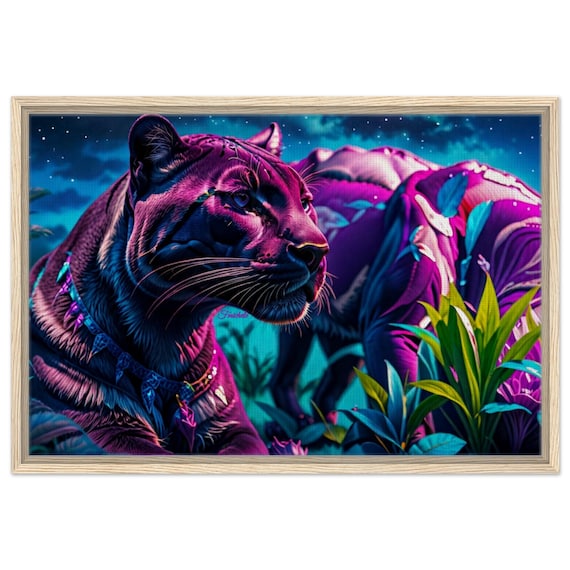 43 Framed Canvas - Pink Panther Royalty