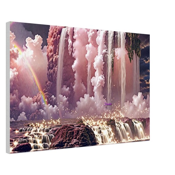 79 Canvas Print - Twinkling Waterfalls