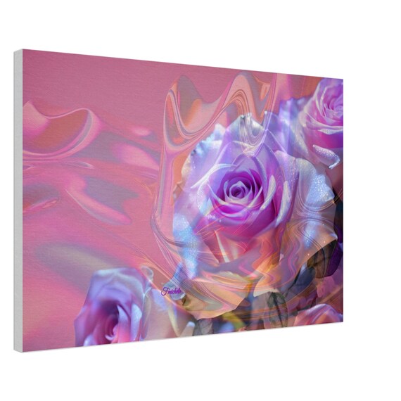 26 Canvas Print - Flower with bokeh lights