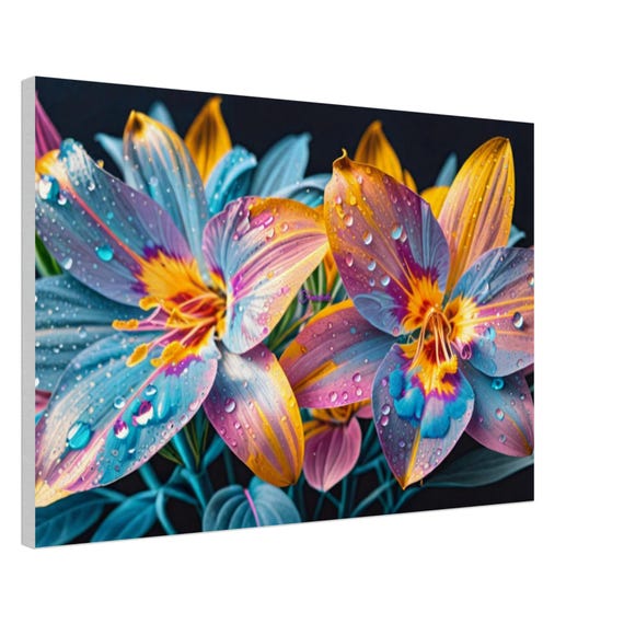 69 Canvas Print - Colorful Lilies