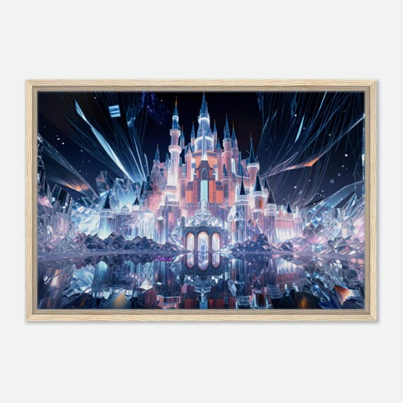 87 Framed Canvas - Crystal Castle