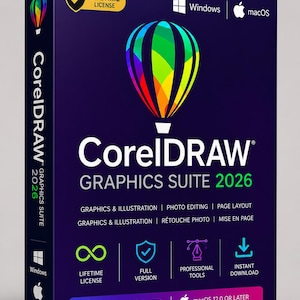 CorelDRAW 2026 Graphic Design Software | Lifetime Access - Instant Download