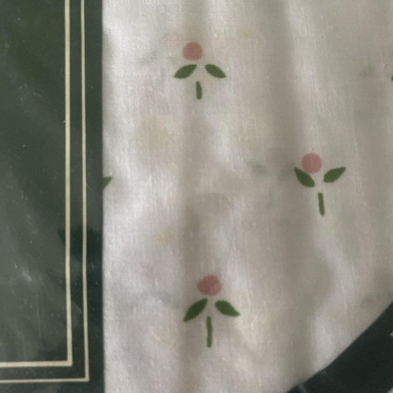 Vintage Laura Ashley Castleberry King Size Fitted Sheet OLD STOCK Sealed FLAW image 2
