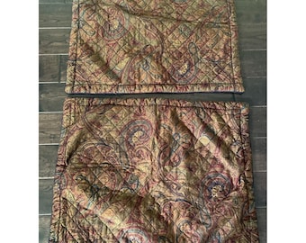 American Living LICHFIELD Ralph Lauren Standardowe poszewki na poduszki pikowane w stylu paisley