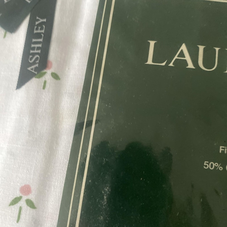 Vintage Laura Ashley Castleberry King Size Fitted Sheet OLD STOCK Sealed FLAW image 8