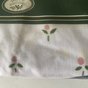 Vintage Laura Ashley Castleberry King Size Fitted Sheet OLD STOCK Sealed FLAW image 3
