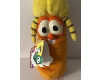 Laura Carrot Veggie Tales Plush Stuffed Animal 7"  Gund Big Idea 1998