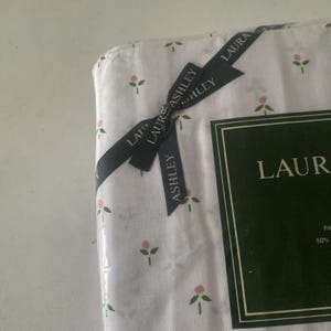 Vintage Laura Ashley Castleberry King Size Fitted Sheet OLD STOCK Sealed FLAW image 12
