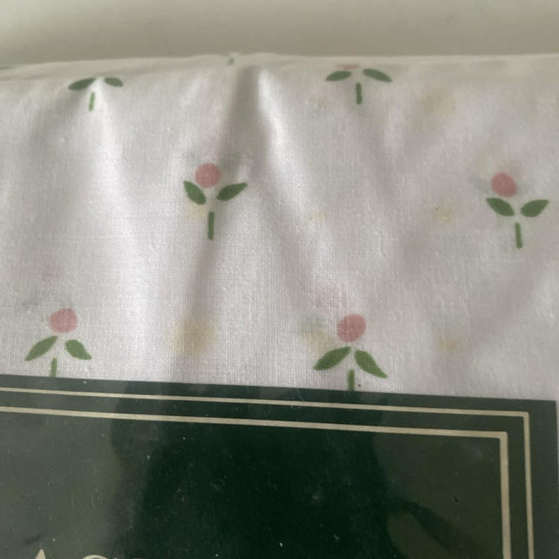 Vintage Laura Ashley Castleberry King Size Fitted Sheet OLD STOCK Sealed FLAW image 7