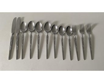 Juego de cubiertos Stanley Roberts Winthrop de acero inoxidable: tenedor, cuchara y cuchillo (Japón)