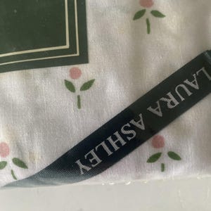 Vintage Laura Ashley Castleberry King Size Fitted Sheet OLD STOCK Sealed FLAW image 4