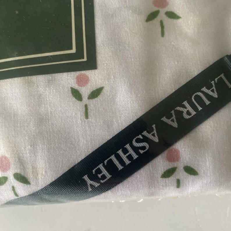 Vintage Laura Ashley Castleberry King Size Fitted Sheet OLD STOCK Sealed FLAW image 4