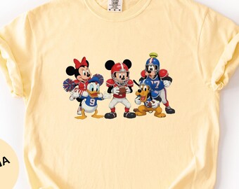 Football Mickey Friends Shirt, Game Day Disney Tee, Football Fan Shirt, Sports Lover T Shirt, Family Football Outfit