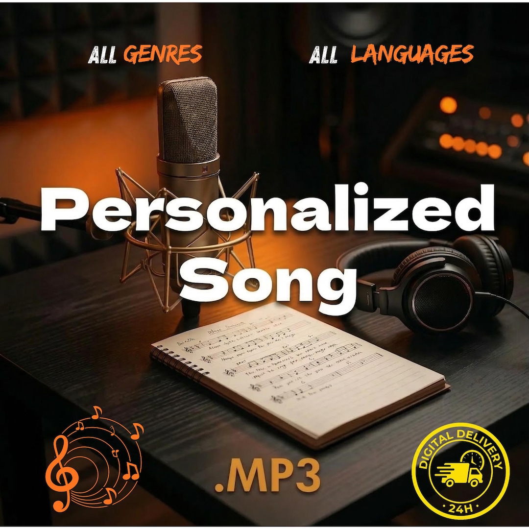 Personalized Song With Custom Lyrics | Digital MP3 Gift - Etsy