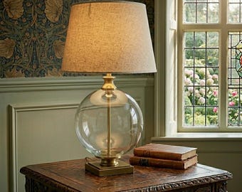 Glass Orb Table Lamp