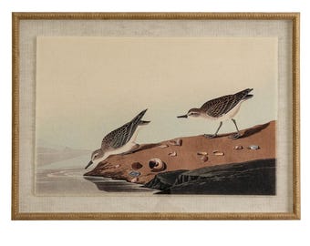Stints on Linen in Beaded Frame