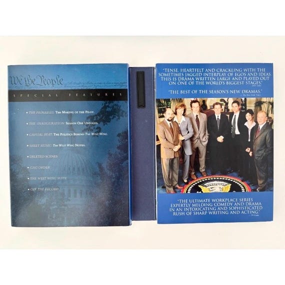 The West Wing DVD - Complete First Season Box Set (2003) - Etsy