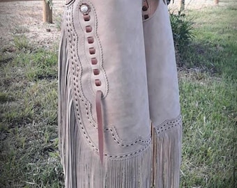 Handgjorda korgflätade mockafransar, western cowgirl-springor i mocka, anpassad rodeo-outfit, unisex anpassade spingor
