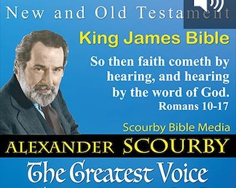 Biblia w wersji audio na płycie CD. Wersja Króla Jakuba. Dobra jakość dźwięku. Wszystkie 66 ksiąg.