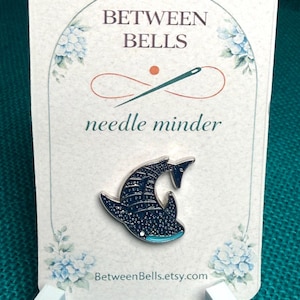 Ocean Whale Shark Needle Minder for Needlepoint, Cross Stitch, Embroidery and Sewing