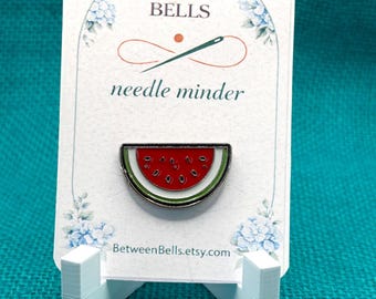 Watermelon Needle Minder for Needlepoint, Cross Stitch, Embroidery and Sewing
