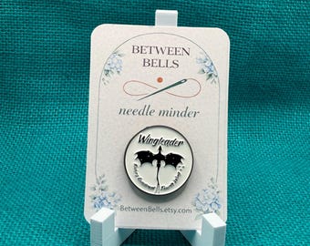 Winged Leader Needle Minder | Fantasy Dragon  | Book Lover Gift | Dark Academia Aesthetic | Cross Stitch Needle Holder