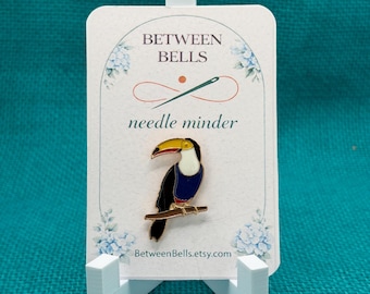 Toucan Needle Minder for Needlepoint, Cross Stitch, and Embroidery