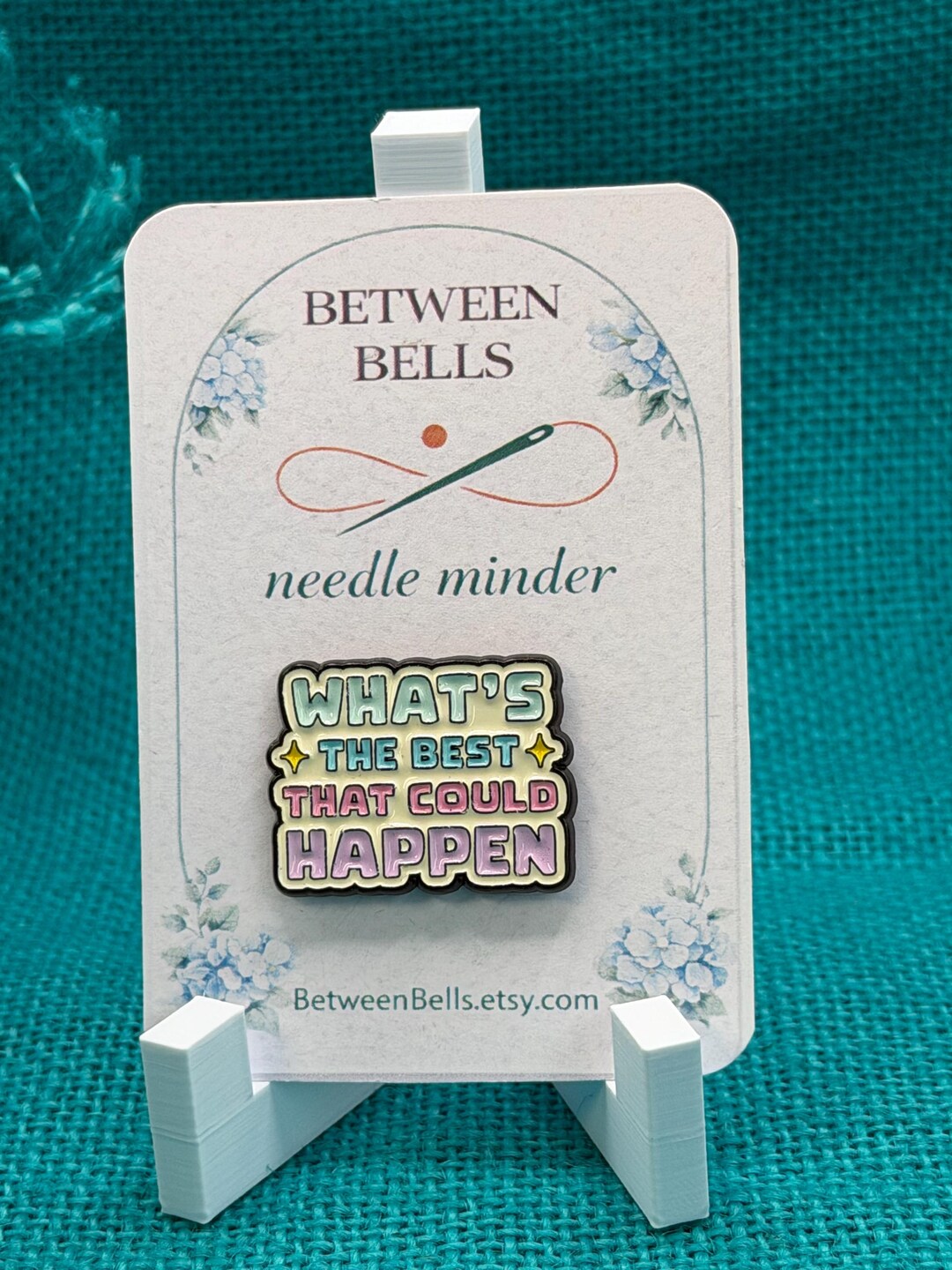 Sentiment Needle Hard Enamel Needle Minder, Uplifting Quote Stitching Tool - Etsy