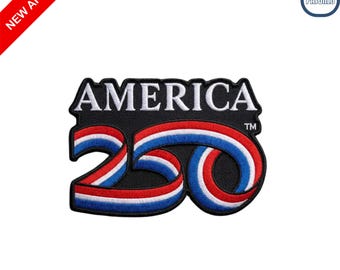 America 250th Anniversary Embroidered Iron On Patch Patriotic USA Semiquincentennial Decorative Badge Applique for Jackets and Bags