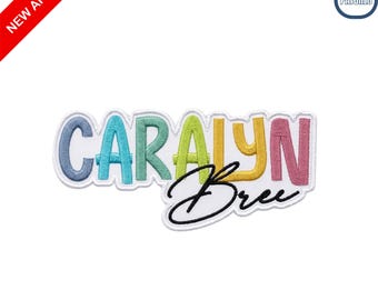 Custom Name Embroidered Patch Personalized Colorful Lettering Iron On Badge for Kids Backpacks Clothing Jacket Baby Gift