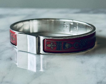 Hermes Clic Clac Bracelet | Rare Vintage Enamel Bracelet