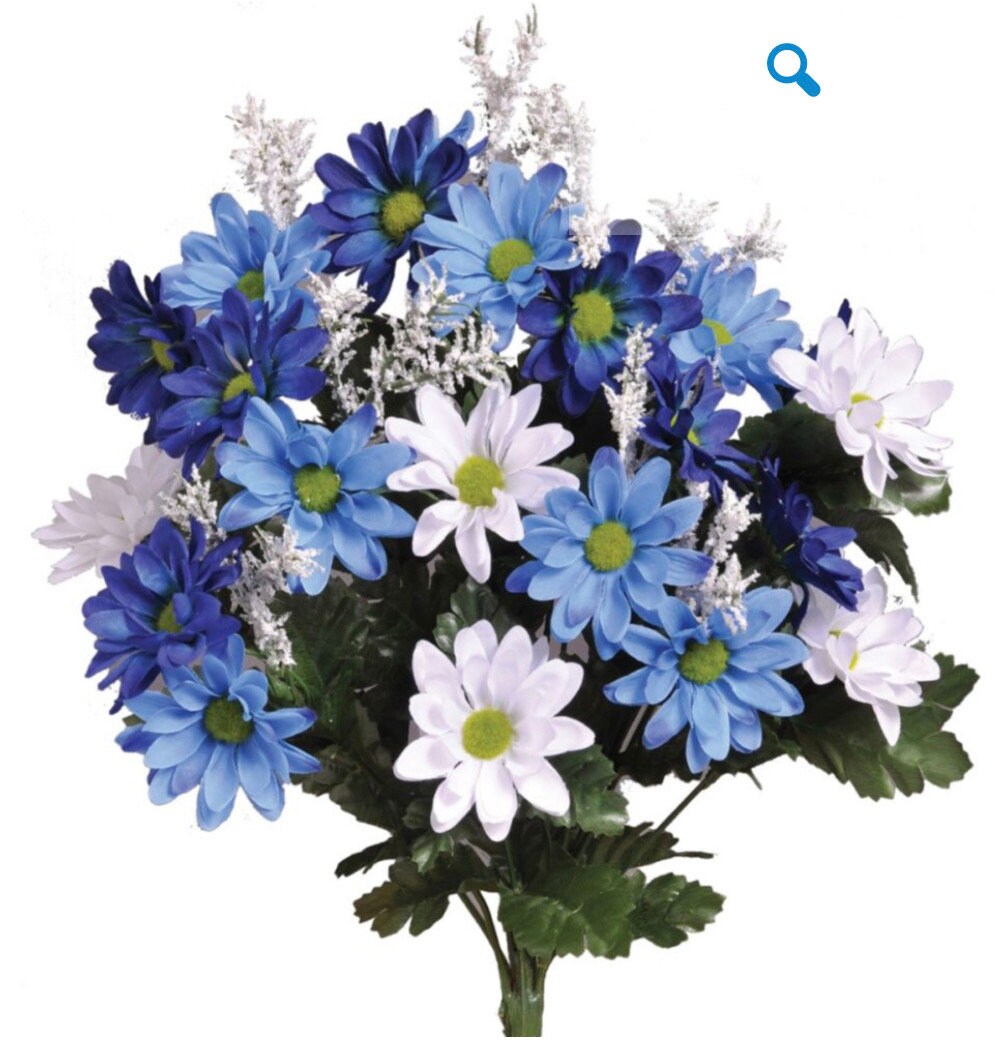Fake Flowers Blue 