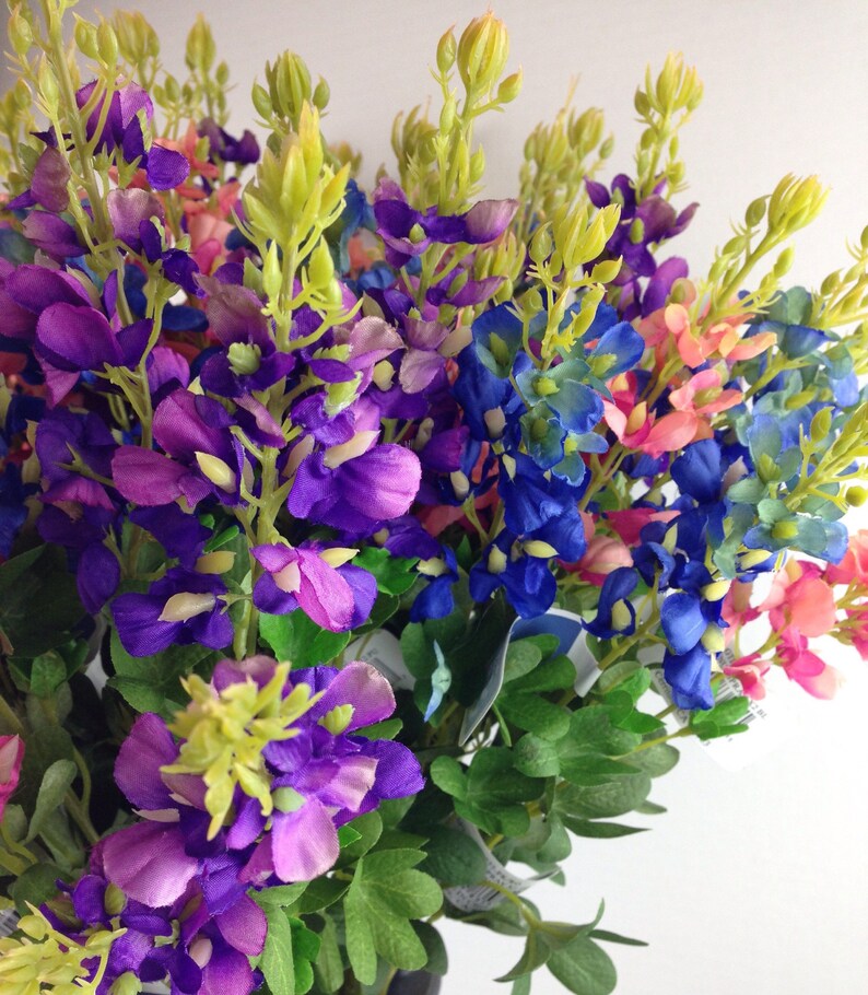 Artificial Texas Blue Silk Texas Etsy