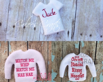 Custom Elf Shirt, Personalized Holiday Fleece Sweater