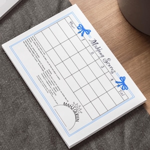 Mahjong Scorepad Sticky Notepad