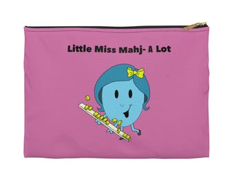 Little Miss Mahj - Bolsa con muchos accesorios / Bolsa para juegos de Mahjong con personajes