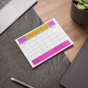 Mahjong Scorecard Sticky Note Pads | Game Score Tracker