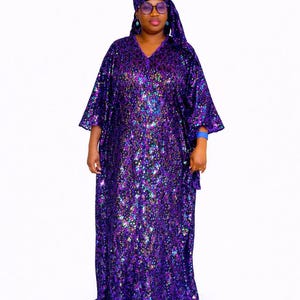 green emerald velvet dress Woman Gold Sequin Diva Sequin Kaftan with Front And Back Deep V-Neck and  Sheer Finish 2001881