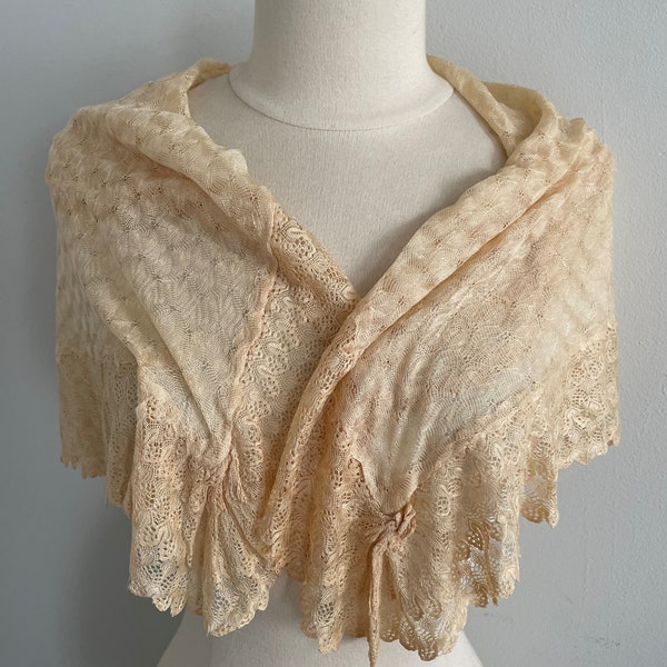 hairpin lace shawl
