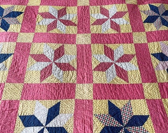 Antique LeMoyne Star Quilt