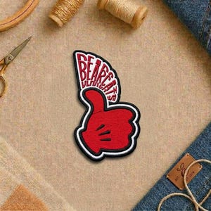 Cincinnati Bearcats Thumbs Up Style Patch Waterproof Vinyl Decal Die-Cut College Fan Sticker