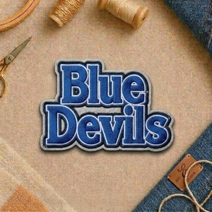 Duke Blue Devils Logo Embroidered Patch Iron On Jacket Hat Backpack Gift