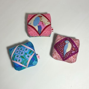 Cute Pincushion, Cotton Fabric, Sewing Tool, Crafter's Gift
