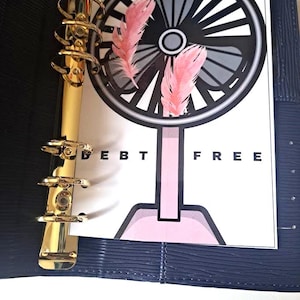 Debt Free Dashboard | A6 Budget Binder Insert | Debt Payoff Motivation Tracker