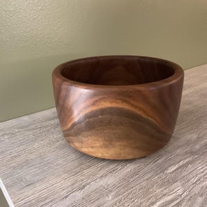 5.25 in Hand Turned Black Walnut Bowl