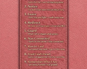 On The Way Back Reset & Return – Lock Screen - Rose Leather -  (Christian Digital Download + Guide)
