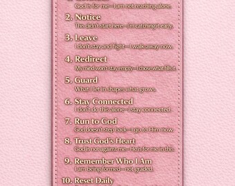 On The Way Back Reset & Return – Lock Screen - Pink Leather -  (Christian Digital Download + Guide)