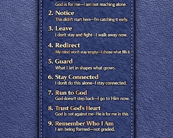 On The Way Back Reset & Return – Lock Screen - Blue Leather -  (Christian Digital Download + Guide)